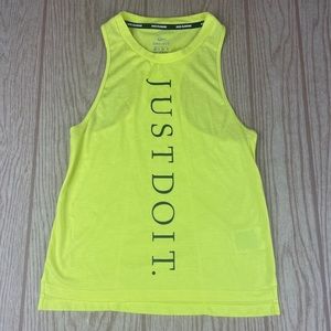 Nike Women’s Dri-Fit Just Do It Tank Yellow XS